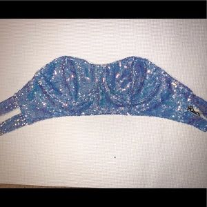 Glitter/sequin bra